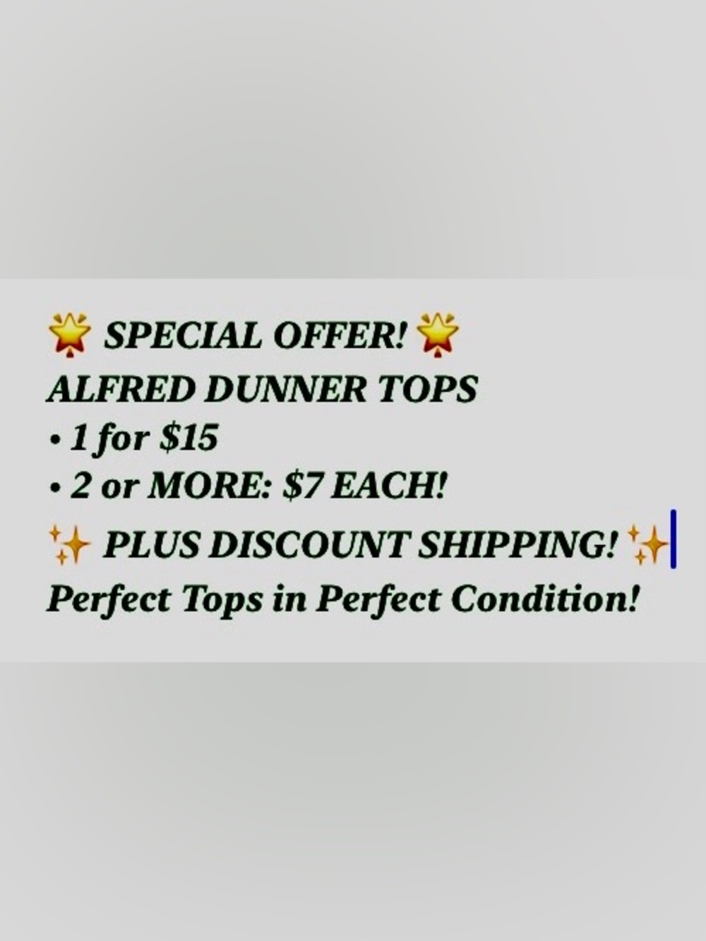 Special Deal Alfred Dunner Tops